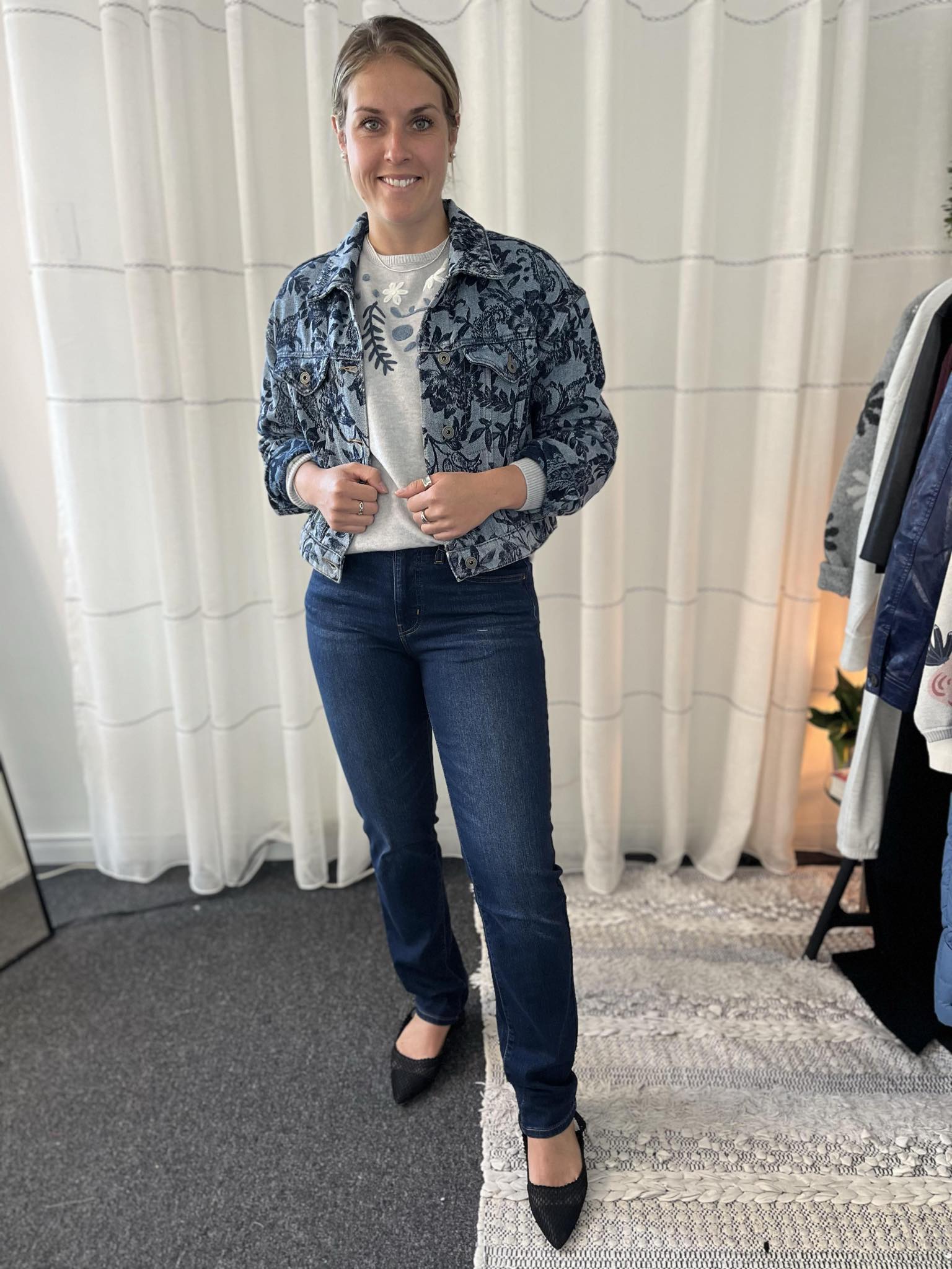Veste jeans imprimée - C6395/439C - Charlie B
