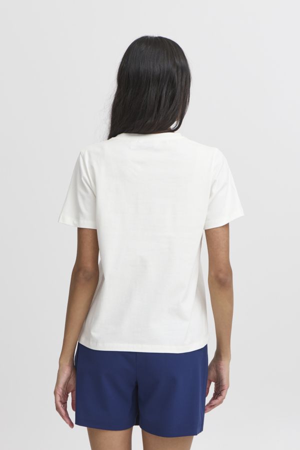 T-shirt broderie épaule