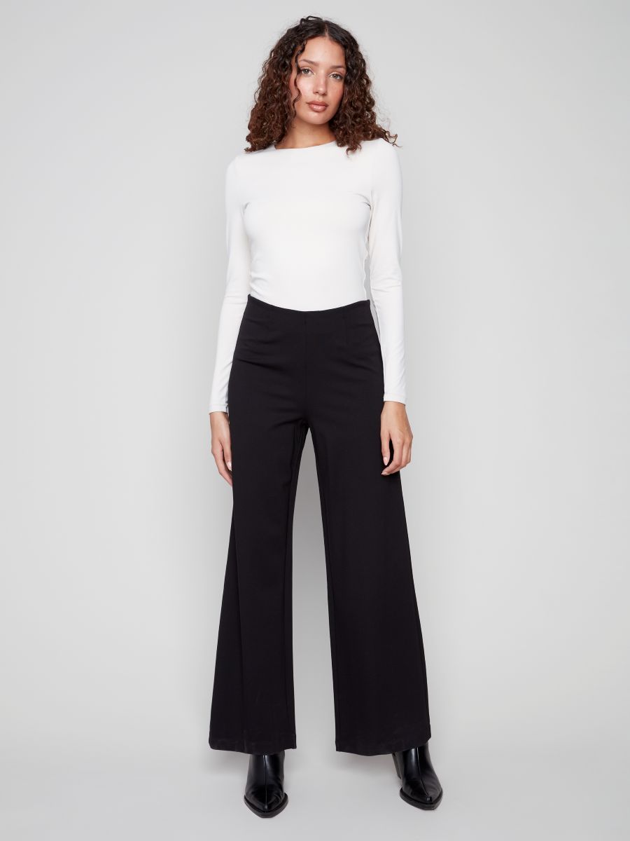 Pantalon pull on jambe large - C5540R/633B - Charlie B