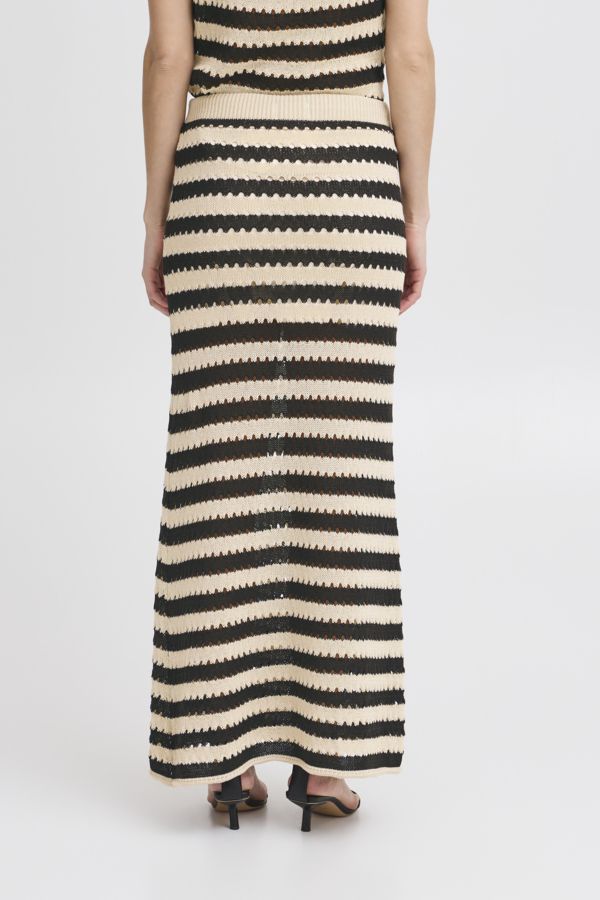 Jupe tricot mèche lignée