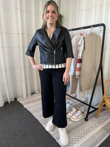 Pantalon pull on jambe large