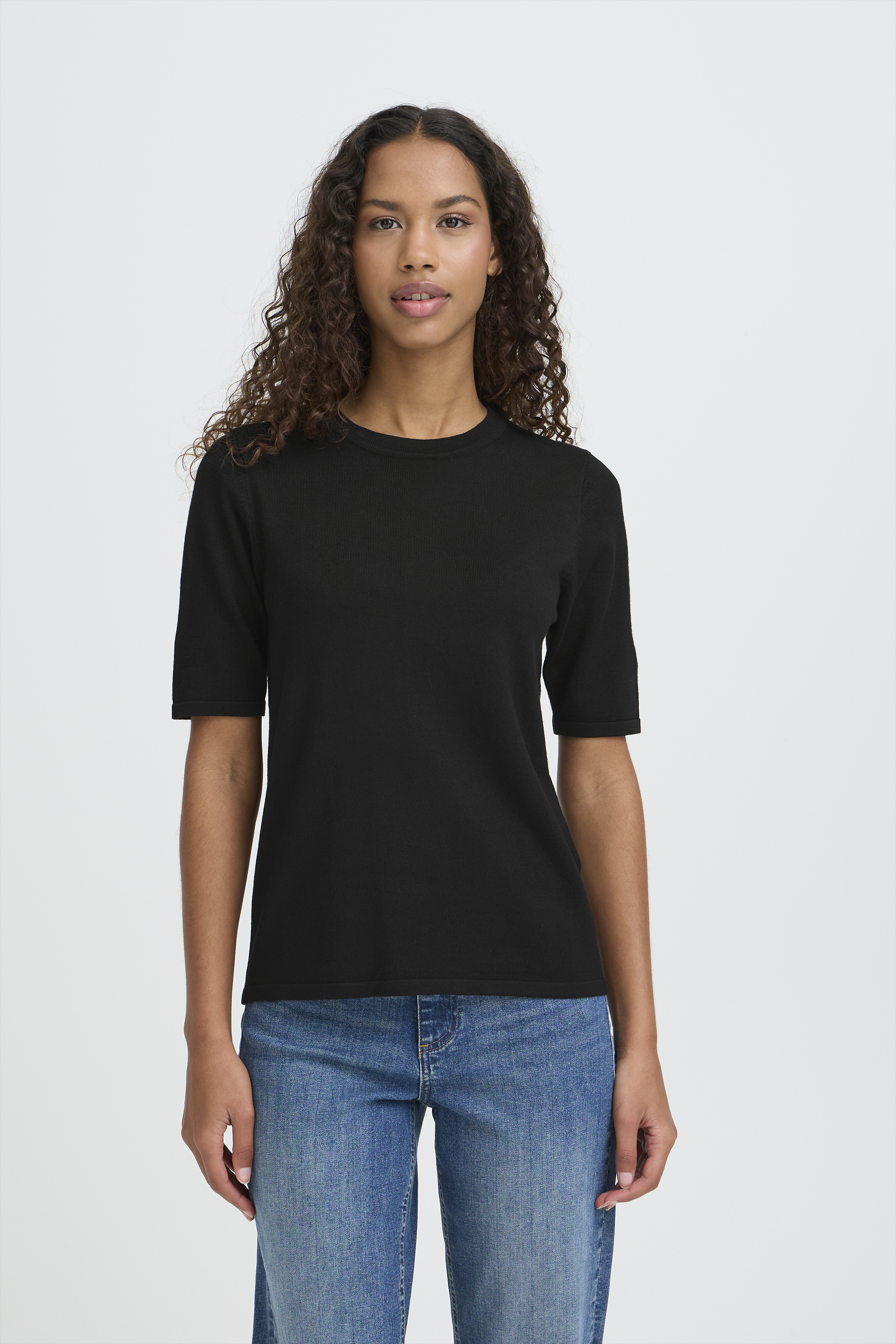 Chandail tricot essentiel manche courte - 20125816 - Ichi