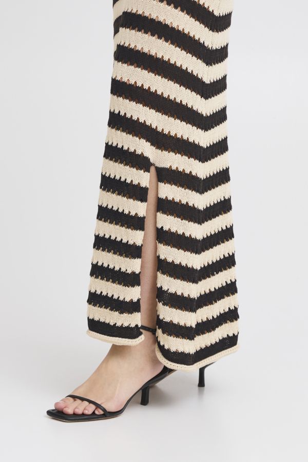 Jupe tricot mèche lignée