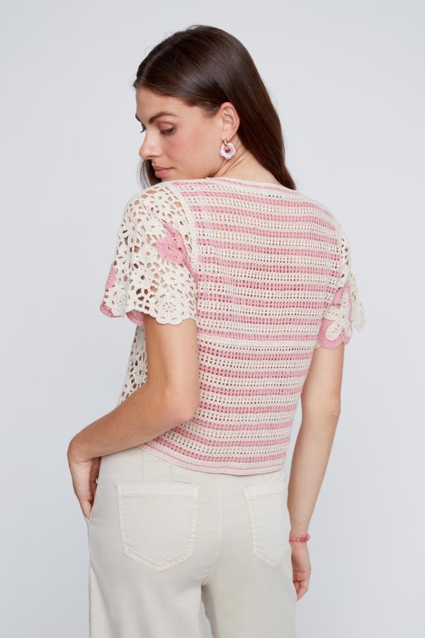 Chandail tricot ajouré - 2618024 - C.Y.C. Coco Y. Club Inc