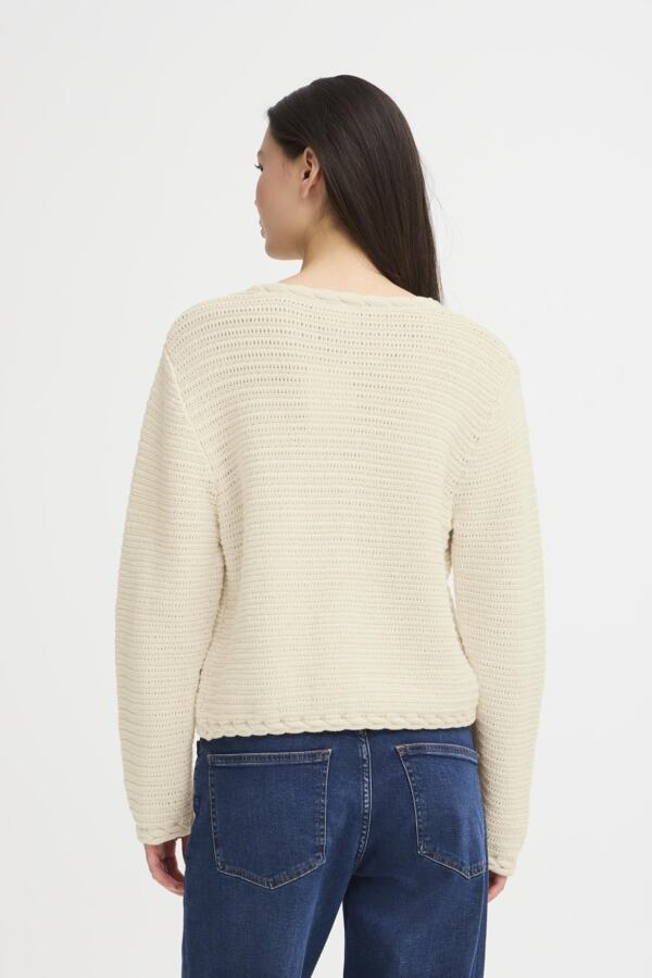 Cardigan boutons or