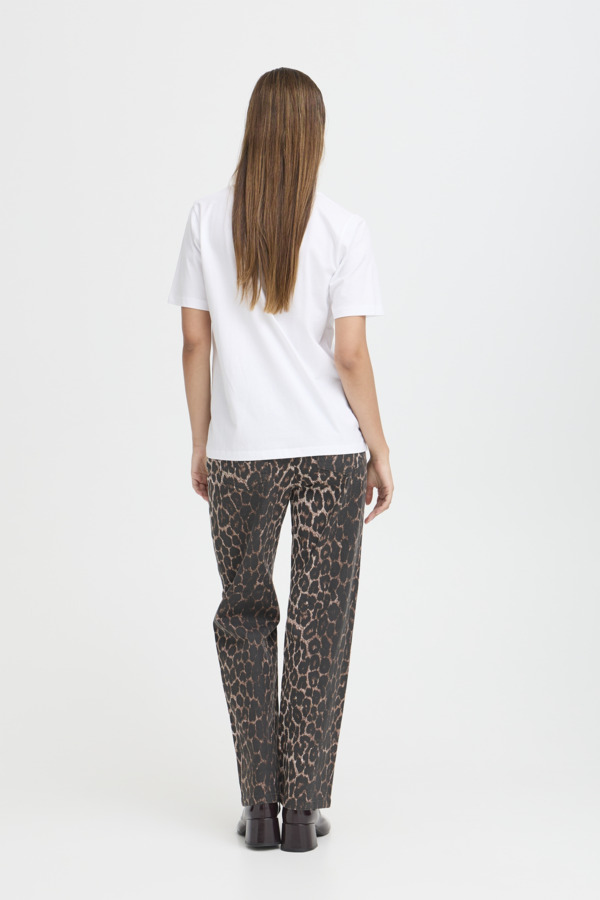 T-shirt col rond boucle
