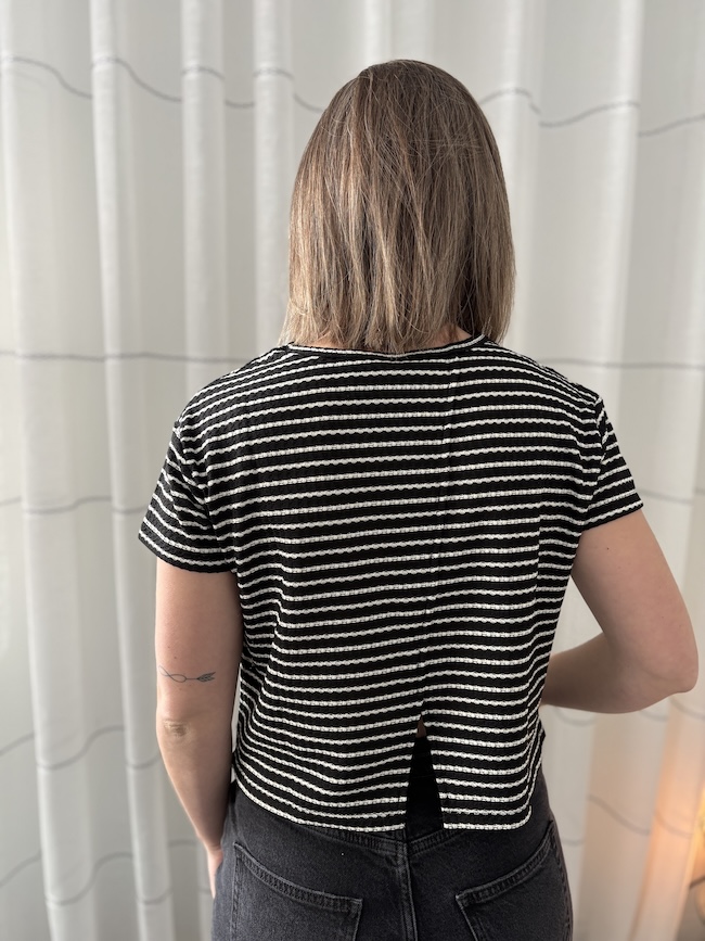 T-shirt rayé - mcspaw06447 - Mandarine & Co