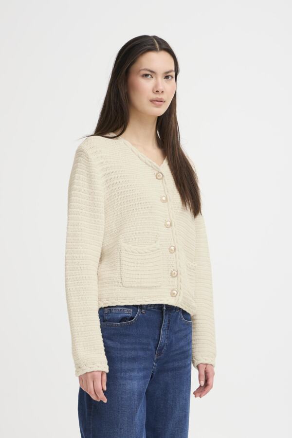 Cardigan boutons or - 20124270 - Ichi